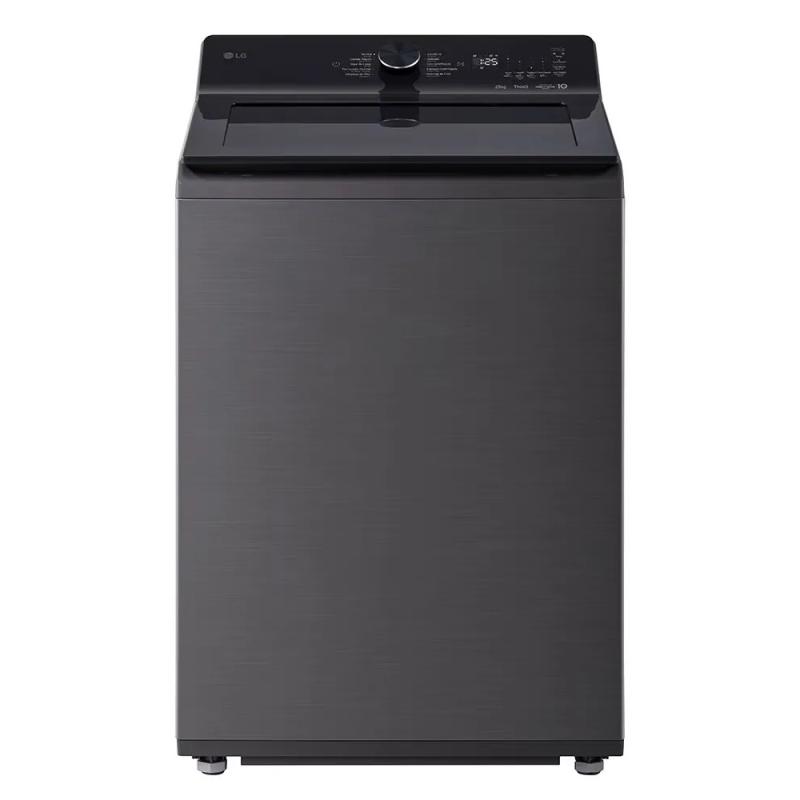 LAVADORA DE CARGA SUPERIOR LG AI DD SMART INVERTER 25 KG ACERO NEGRO WT25PBTX6